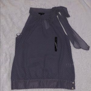 Banana Republic Side Neck Tie Blouse